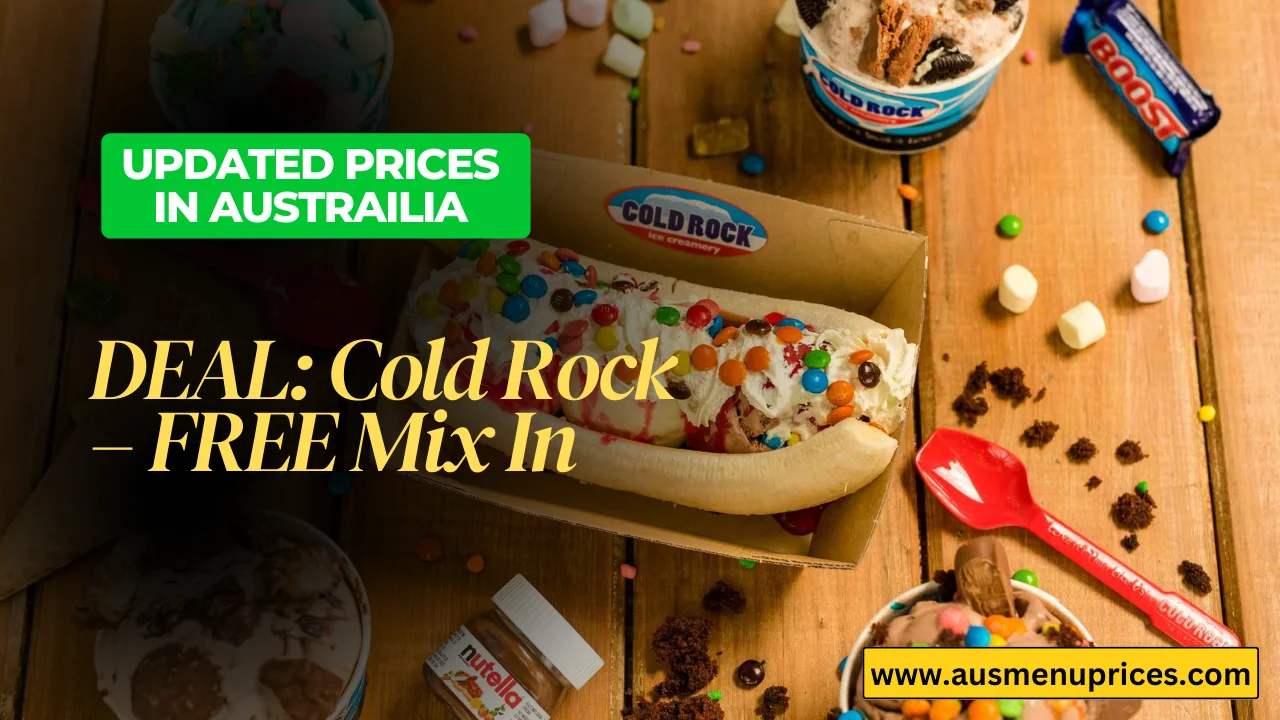 DEAL Cold Rock – FREE Mix In