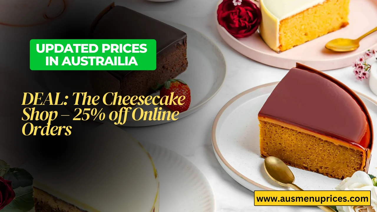 DEAL The Cheesecake Shop – 25% off Online Orders