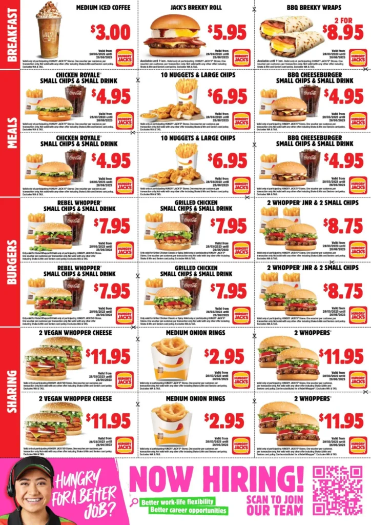 hungry jacks vouchers and Coupons