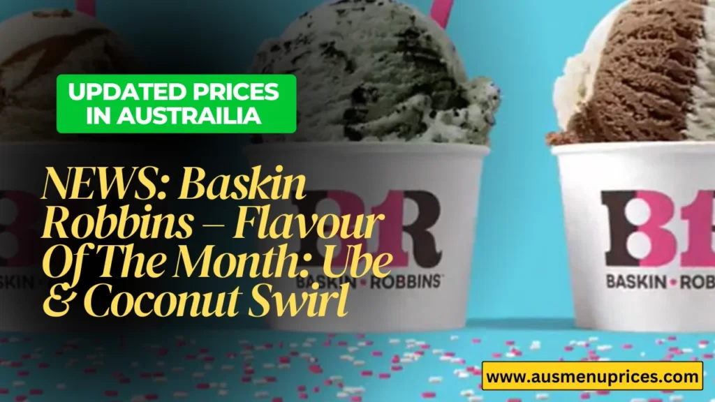 Baskin Robbins Flavour Of The Month Ube & Coconut Swirl