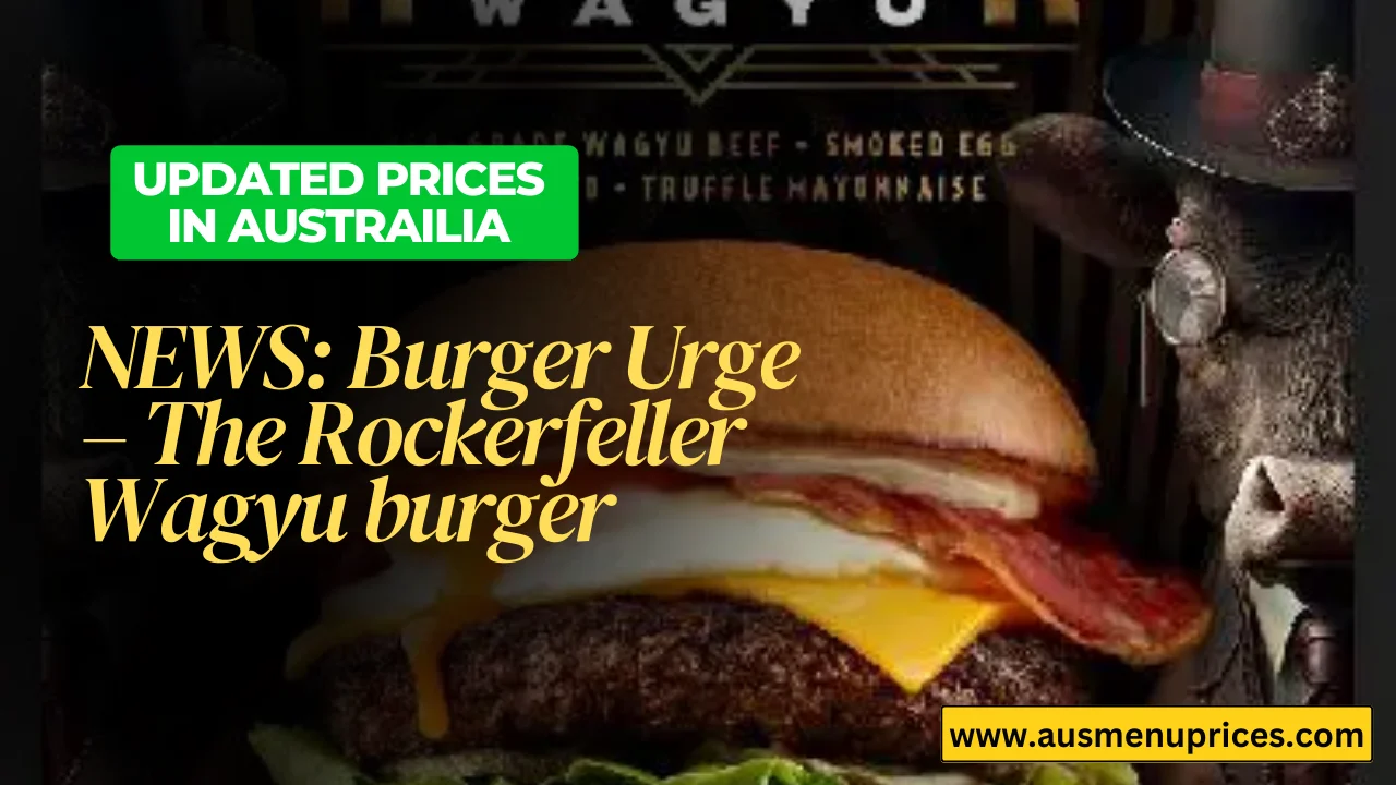 Burger Urge The Rockerfeller Wagyu burger