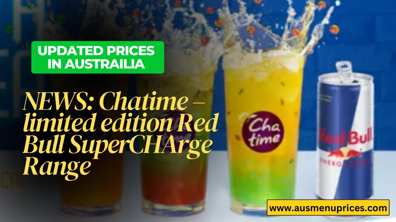 Chatime limited edition Red Bull SuperCHArge Range