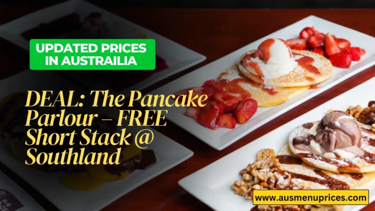 The Pancake Parlour Menu Deal