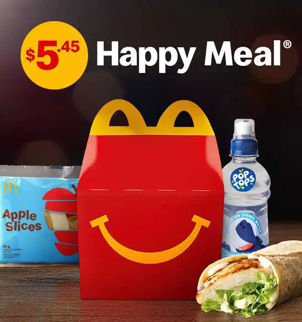 mcdonalds Happy Meal $5.45