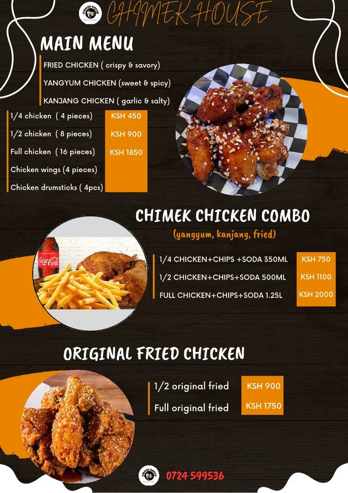 Chimek Menu Prices