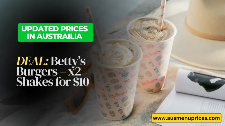 DEAL Betty’s Burgers – x2 Shakes for $10