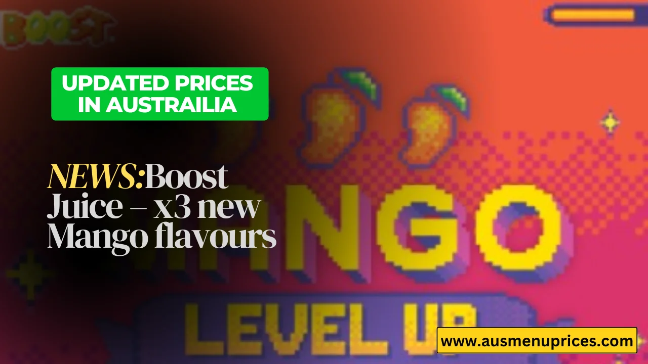 NEWS Boost Juice – x3 new Mango flavours