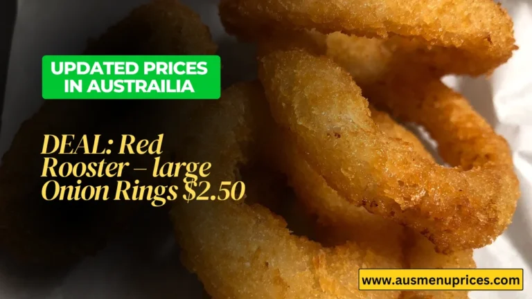 Red Rooster large Onion Rings $2.50 Deal